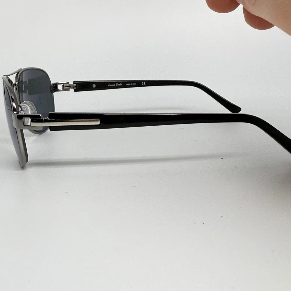 Francis Drake Twin Peaks Sunglasses Gunmetal Aviator 57-16-140 c.91‎ 21547